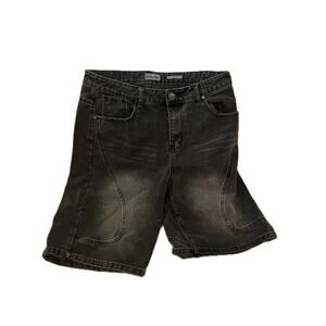 CJ Black Black Denim Jort Shorts Mens 34x10